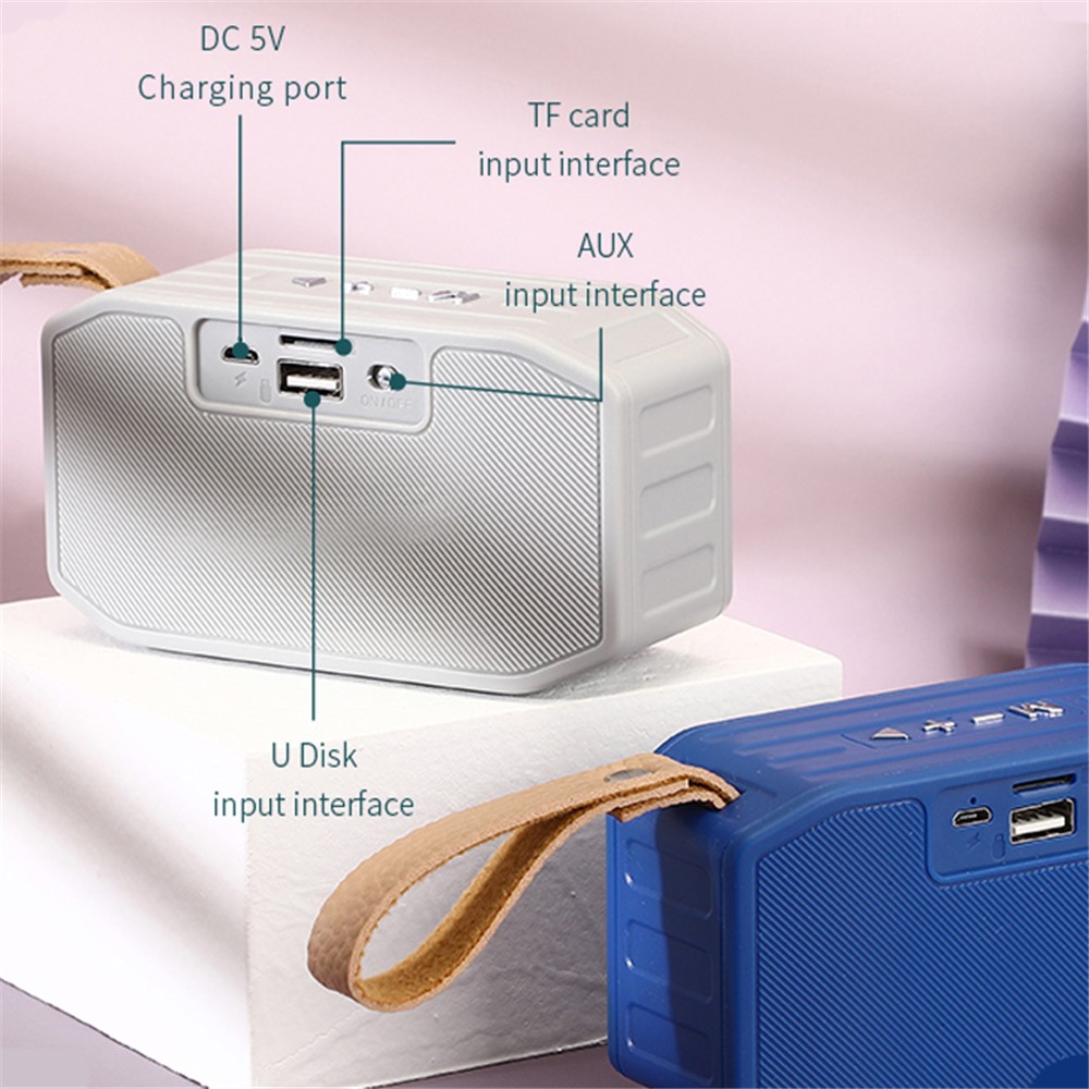 T&G TG296 Portable Bluetooth Speaker Waterproof Wireless Speaker Support TF Card/FM/3.5mm AUX/U Disk/Hard Disk/Hands-Free Calling (CE) - Red-5