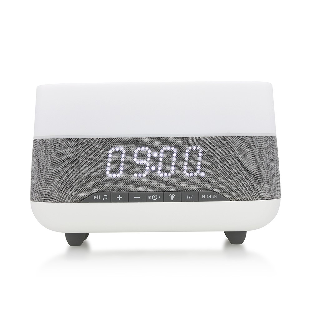 M-01 Smart Bluetooth Audio Ultrasonic Fragrance Atomizer Humidifier 7 Color LDE Night Light Alarm Clock - US Plug-12