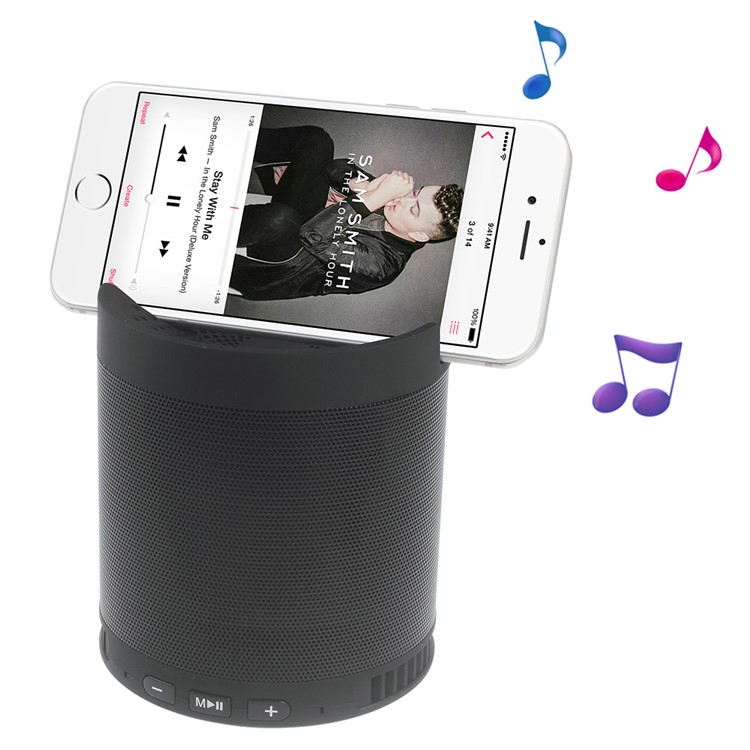 

Multi-function Wireless Bluetooth Speaker with Mic Stand Support FM/TF Card/AUX Input - Black