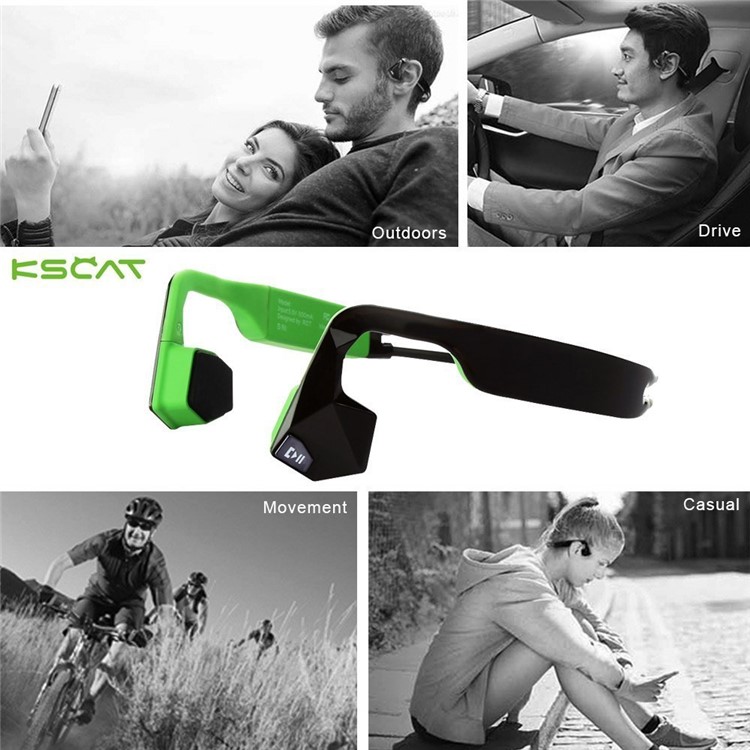 KSCAT Nice 5 Bone Conduction Bluetooth Stereo Headphone IPX6 Waterproof