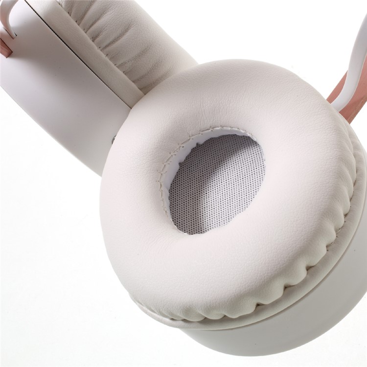 KD-B08 Stretchable Bluetooth Headphone Over-ear Earphone for iPhone Samsung - White / Rose Gold Color-7