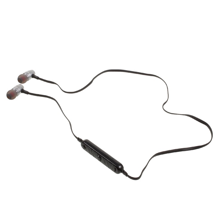 VORSON Bluetooth 4.1 In-ear Sport Headset Magnetic Stereo Earphone for iPhone Samsung - Silver-5