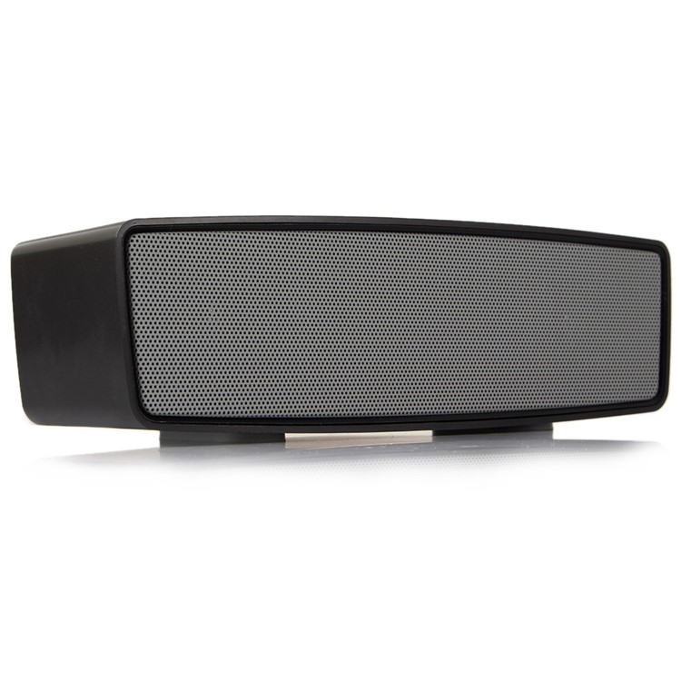 Mini Wireless Bluetooth Speaker with Mic Support TF Card/AUX-in - Black-1