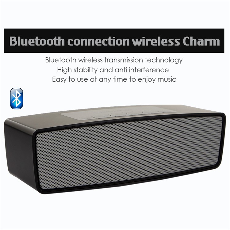 Mini Wireless Bluetooth Speaker with Mic Support TF Card/AUX-in - Black-9