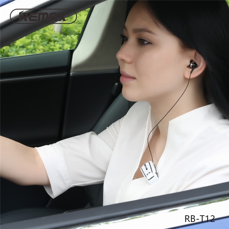 REMAX T12 Colar Clipe Bluetooth Fone De Ouvido Com Controle De Volume De Microfone (ce / Rohs) - Preto-6
