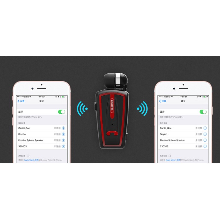 REMAX T12 Colar Clipe Bluetooth Fone De Ouvido Com Controle De Volume De Microfone (ce / Rohs) - Preto-8