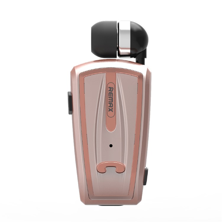 REMAX T12 Bluetooth Hands-free Headset Com Controle De Volume (ce / Rohs) - Cor Rosa Dourada-2
