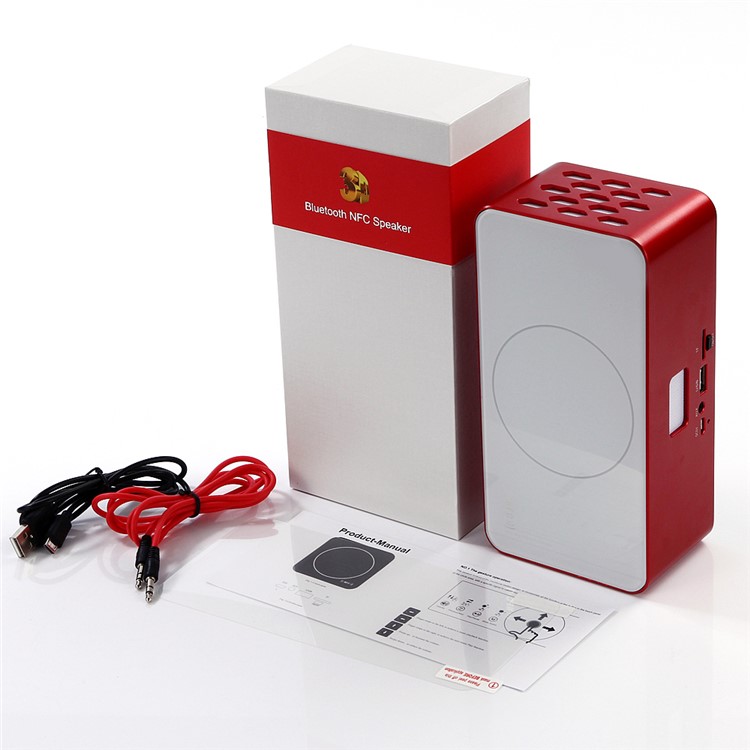 JKR KR-8200 NFC Light Sensitive Touch Button Wireless Bluetooth V2.1 Speaker Support TF Card - Black-4