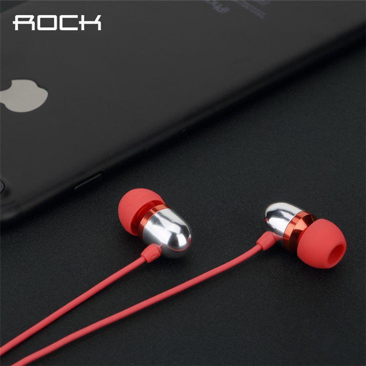ROCK MuO Pendant Style Bluetooth 4.0 In-ear HiFi Stereo Earphone with Mic for iPhone Samsung Huawei etc - Rose-4