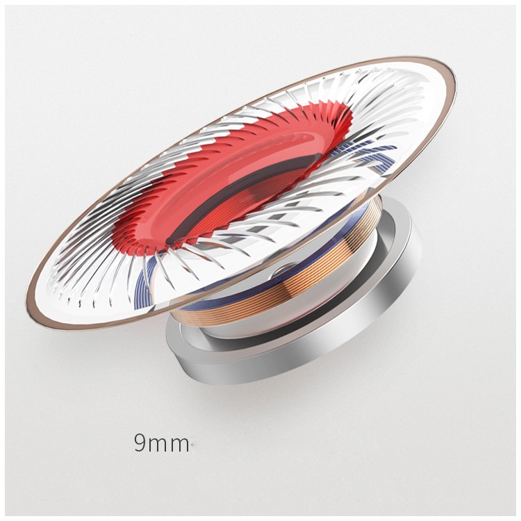 ROCK MuO Pendant Style Bluetooth 4.0 In-ear HiFi Stereo Earphone with Mic for iPhone Samsung Huawei etc - Rose-8