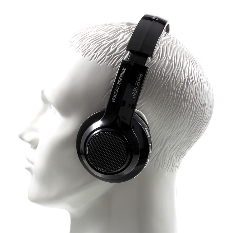 JKR-208B Stretchable Wireless Bluetooth Stereo Headphone Support Hands-free Call FM TF Card - Black-11