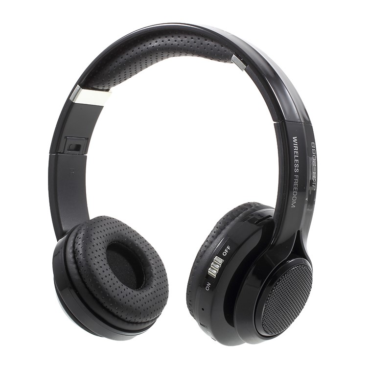 JKR-208B Stretchable Wireless Bluetooth Stereo Headphone Support Hands-free Call FM TF Card - Black-2