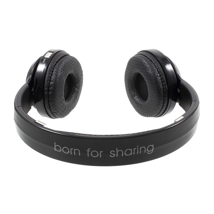 JKR-208B Stretchable Wireless Bluetooth Stereo Headphone Support Hands-free Call FM TF Card - Black-5