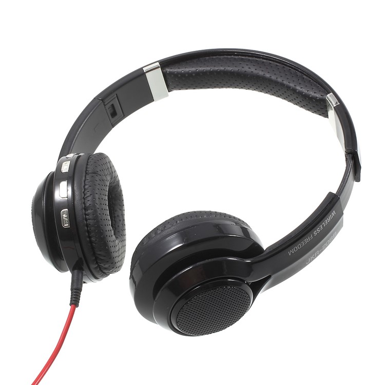 JKR-208B Stretchable Wireless Bluetooth Stereo Headphone Support Hands-free Call FM TF Card - Black-6