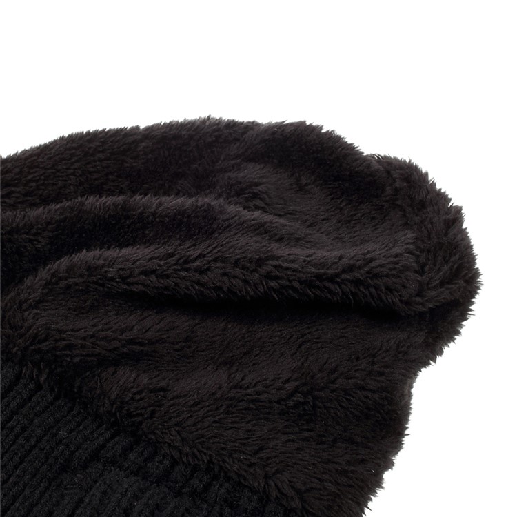 Winter Outdoor Bluetooth 3.0 Wireless Smart Beanie Knit Headphone Speaker Music Hat with Mic - Black-6