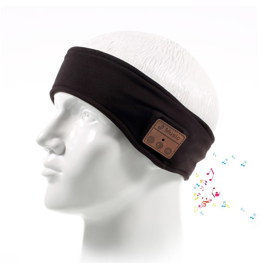 Wireless Bluetooth Sports Headphone Hands-free Headband with Mic - Black-1