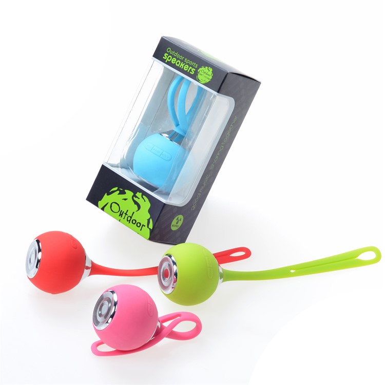 Outdoor Waterproof Sports Bicycle Wireless Bluetooth Speaker Support TF Card with Silicone Strap - Red-7
