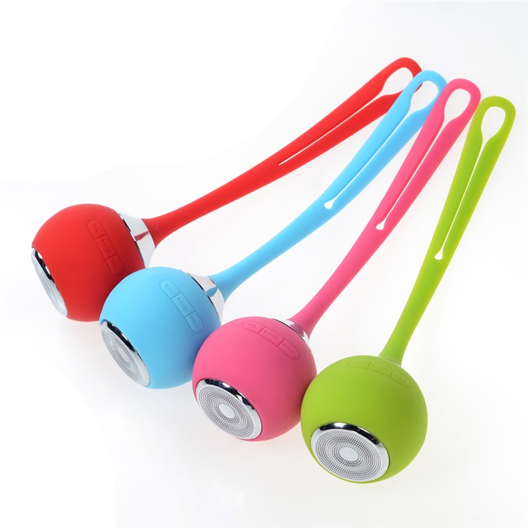 Outdoor Waterproof Sports Bicycle Wireless Bluetooth Speaker Support TF Card with Silicone Strap - Red-8
