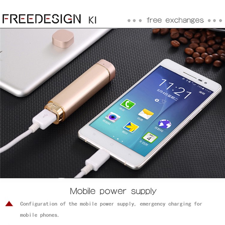 K1 Mini 2-In-1 Bluetooth Single Headset with Mic + USB Cellphone Power Bank - Rose Gold-11
