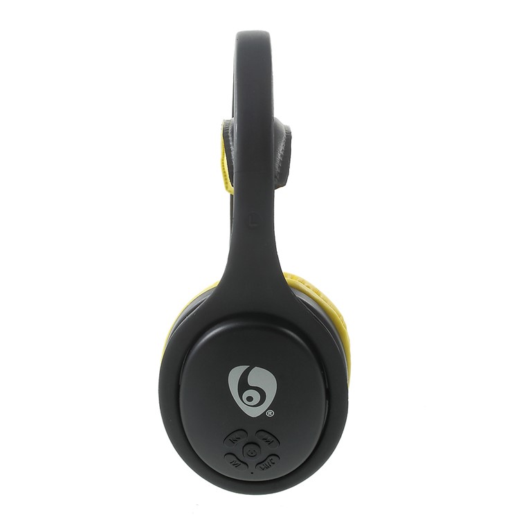 OVLENG Over-ear Mega Bass Bluetooth 4.1 Headset Support Microphone /TF Card/FM MX555 (CE,RoHS) - Black / Yellow-3