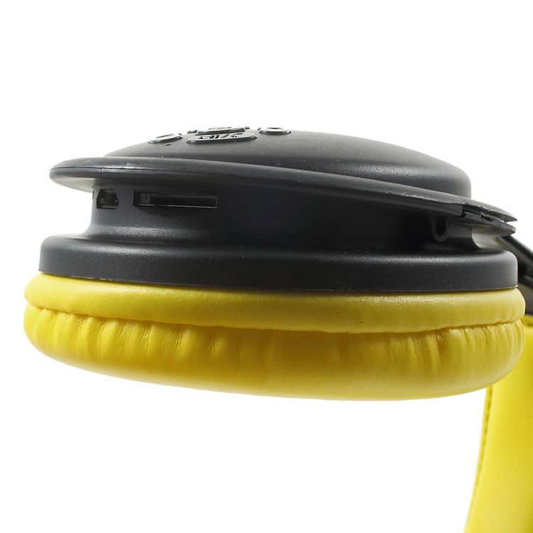 OVLENG Over-ear Mega Bass Bluetooth 4.1 Headset Support Microphone /TF Card/FM MX555 (CE,RoHS) - Black / Yellow-8