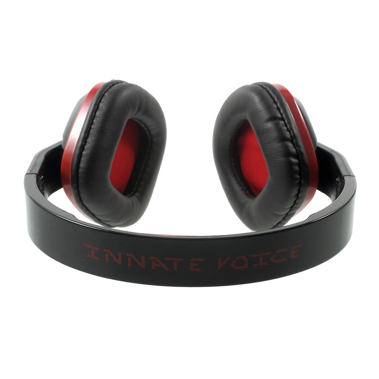 OVLENG MX222 Stereo Bluetooth Headset Support Microphone/AUX-in/TF Card/FM for iPhone Samsung - Black / Red-6