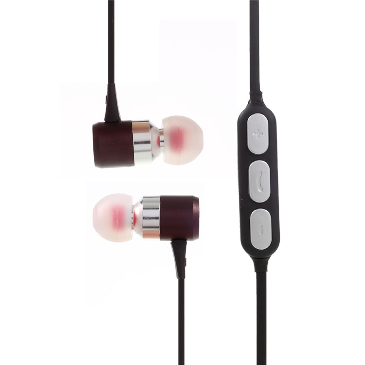 D2 Bluetooth 4.1 Stereo In-ear Sports Earphone with Mic & Line-in Control - Black-1