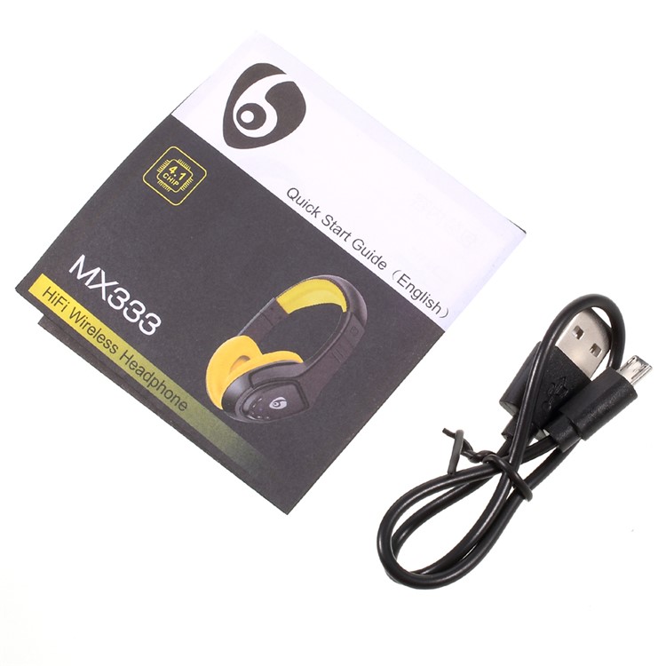 OVLENG MX333 Mega Bass Stereo Wireless Bluetooth 4.1 Over-ear Headset Support Mic/TF Card/FM - Black-14