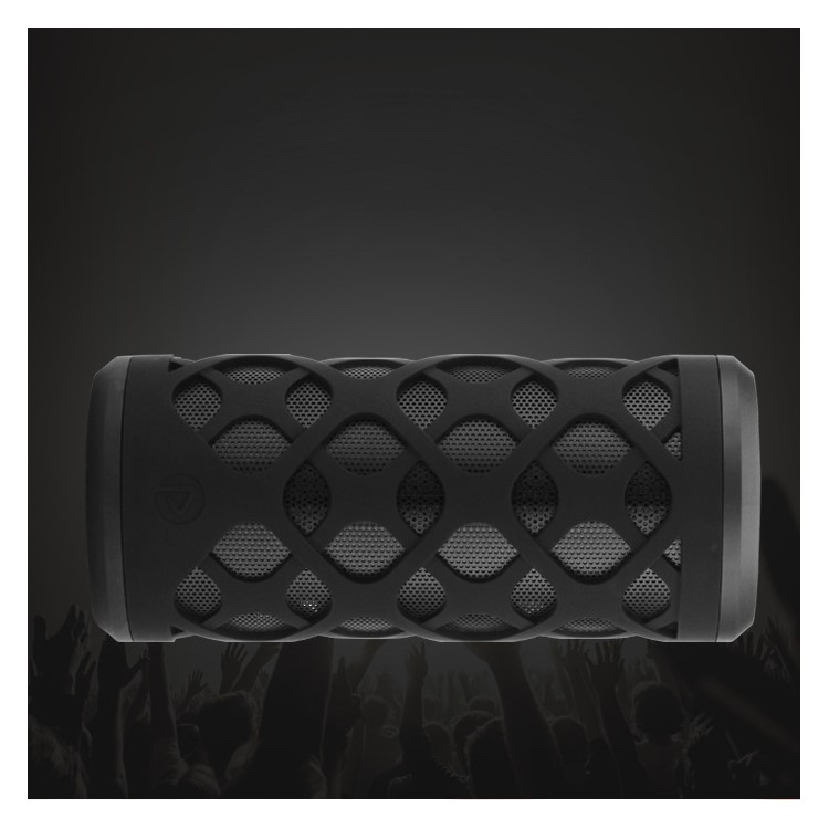 PISEN SPK-B003 IPX6 Waterproof Wireless Bluetooth 4.0 HiFi Speaker with Mic, Support AUX / TF / U Disk-1
