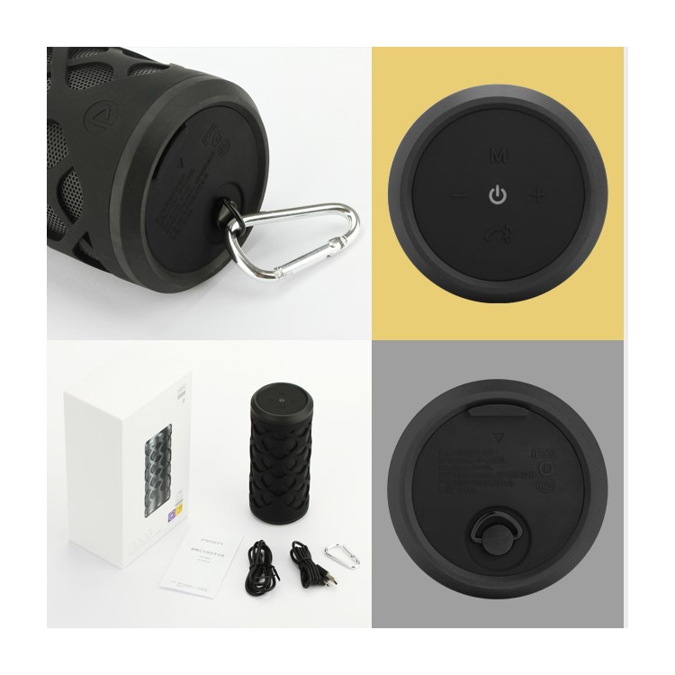 PISEN SPK-B003 IPX6 Waterproof Wireless Bluetooth 4.0 HiFi Speaker with Mic, Support AUX / TF / U Disk-13