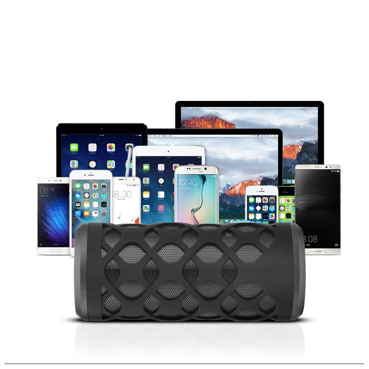 PISEN SPK-B003 IPX6 Waterproof Wireless Bluetooth 4.0 HiFi Speaker with Mic, Support AUX / TF / U Disk-3