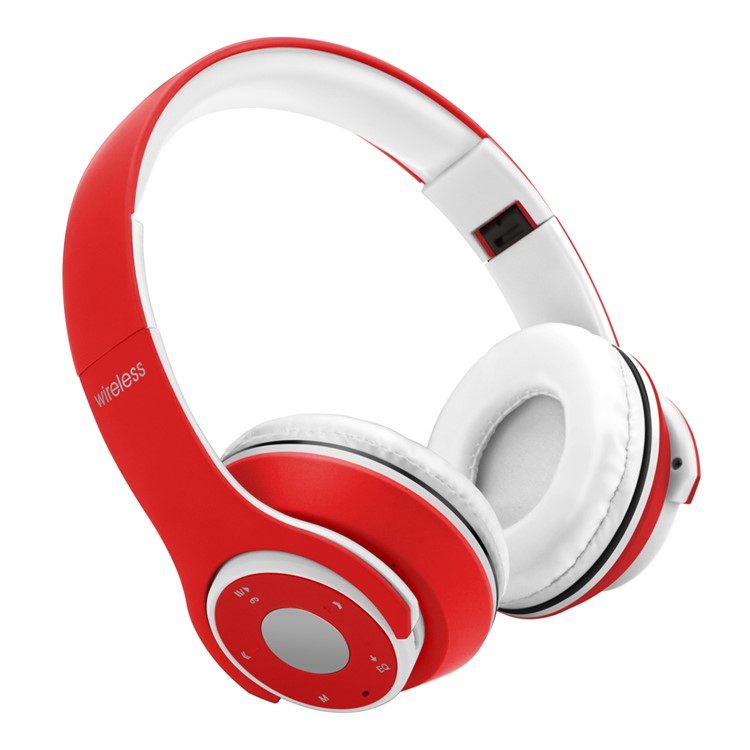 

OHYEAH OY5 Bluetooth Headset with Microphone Support FM Radio, Micro SD Player - Red
