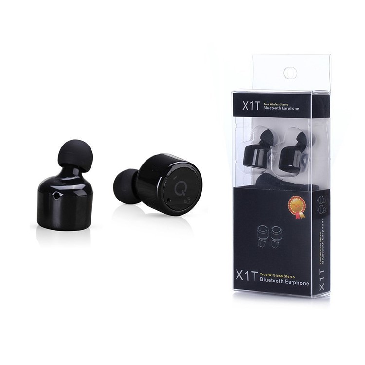 X1T Mini Invisible Earphones Wireless Bluetooth V4.2 Stereo Music In-ear Headset with Mic - Black-10