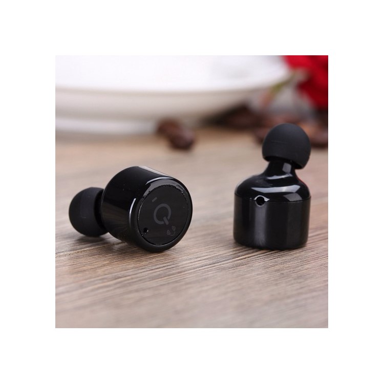 X1T Mini Invisible Earphones Wireless Bluetooth V4.2 Stereo Music In-ear Headset with Mic - Black-2