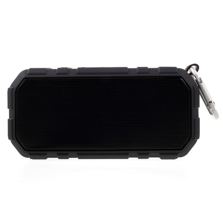 X19 2-In-1 Portable Outdoor Bluetooth Speaker Support TF Card/AUX-in + 4000mAh Power Bank - Black-3