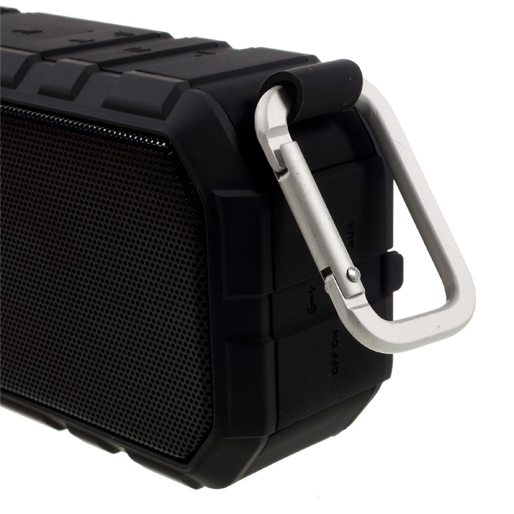 X19 2-In-1 Portable Outdoor Bluetooth Speaker Support TF Card/AUX-in + 4000mAh Power Bank - Black-7