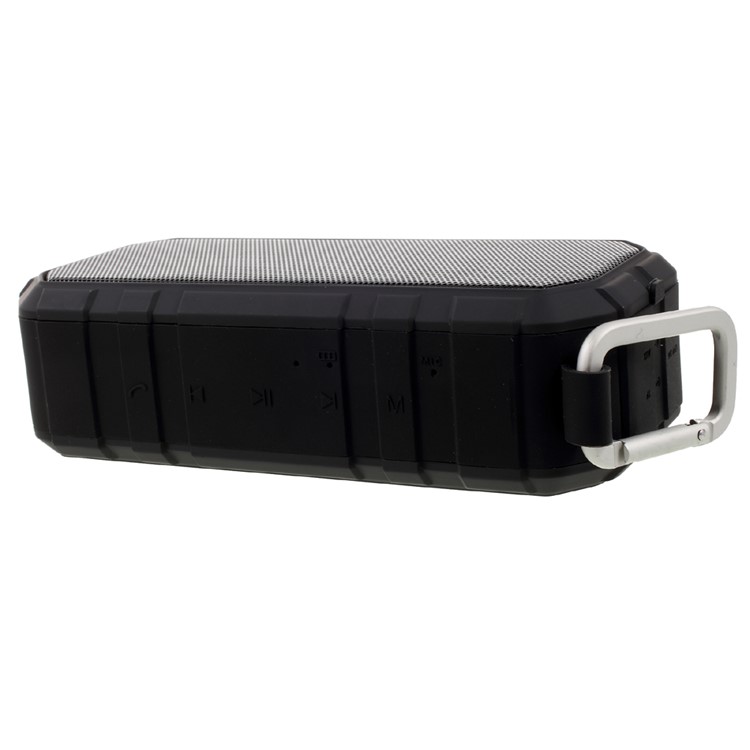 X19 2-In-1 Portable Outdoor Bluetooth Speaker Support TF Card/AUX-in + 4000mAh Power Bank - Black-9