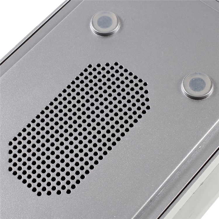X16 Home Outdoor Bluetooth 4.0 Speaker with LED Display/Time/Alarm Clock/FM - Silver-6