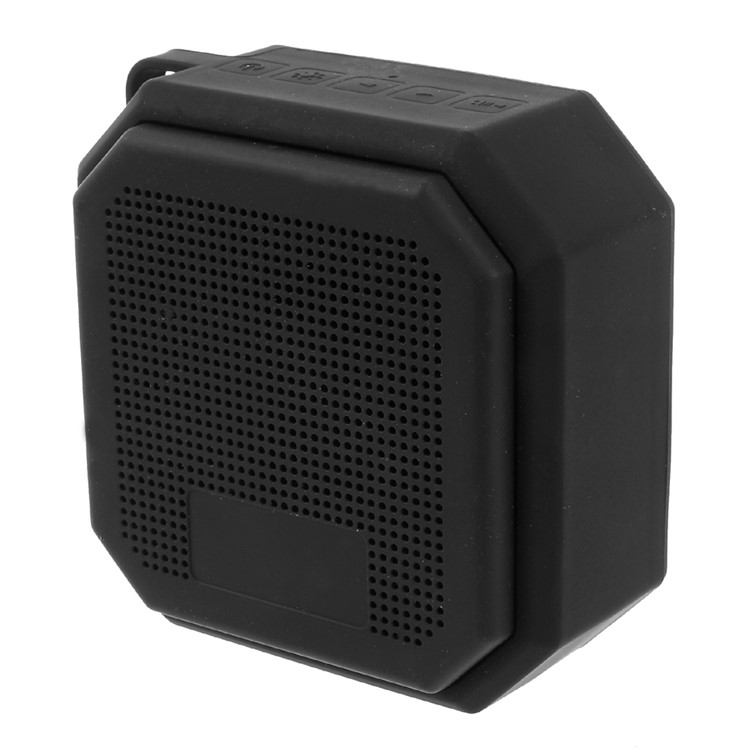 X3 Portable Bluetooth Speakers with Colorful LED Lights Build-in Mic Support Aux-in/FM Radio/TF Card - Black-2