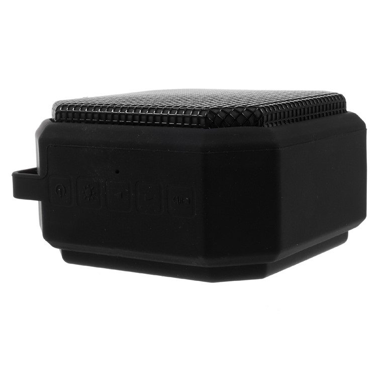 X3 Portable Bluetooth Speakers with Colorful LED Lights Build-in Mic Support Aux-in/FM Radio/TF Card - Black-4