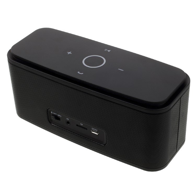 K9 Wireless Bluetooth Touch Button Speaker Support Hands-free Mic TF Card 3.5mm Aux-in - Black-2