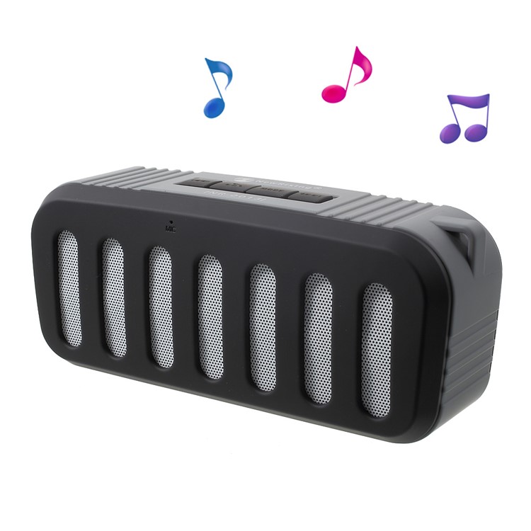 NEWRIXING NR-2013 Outdoor Bluetooth Speaker, Support Aux-in/FM Radio/TF Card etc - Black-1