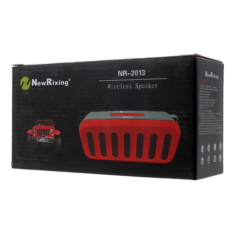 NEWRIXING NR-2013 Outdoor Bluetooth Speaker, Support Aux-in/FM Radio/TF Card etc - Black-11