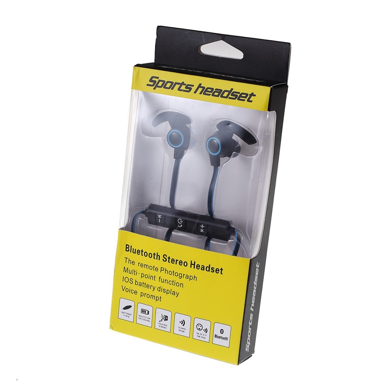 AMW-810 Bluetooth Sport Headphone In-Ear Stereo Earphone Headset for iPhone Samsung - Red-7
