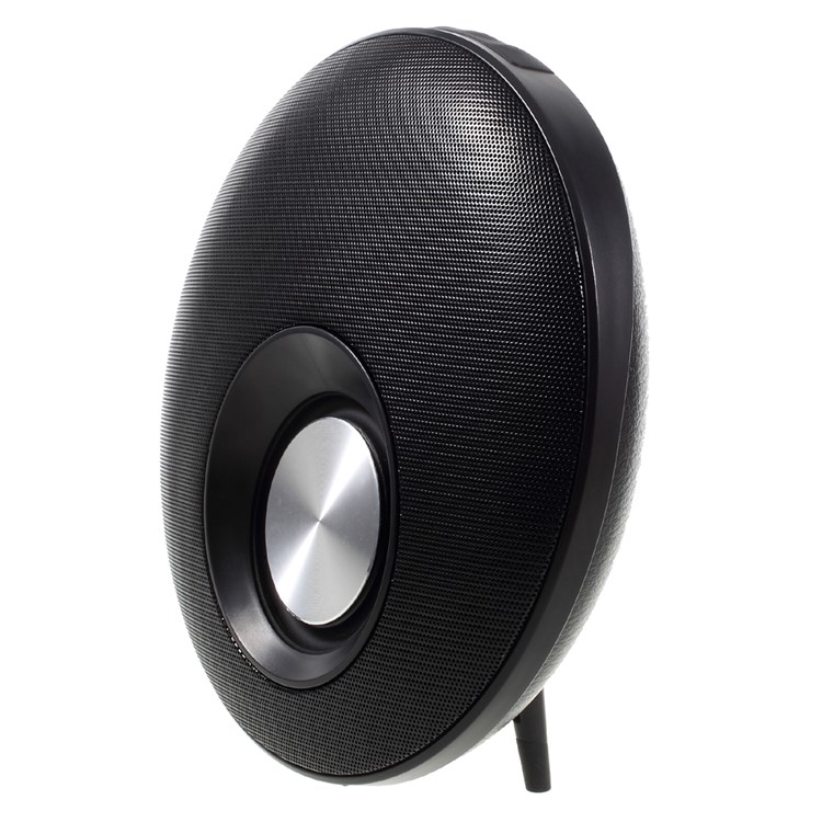 Q5 Round Shape Mega Bass Bluetooth Speaker with Mic Support TF Card - Black-2