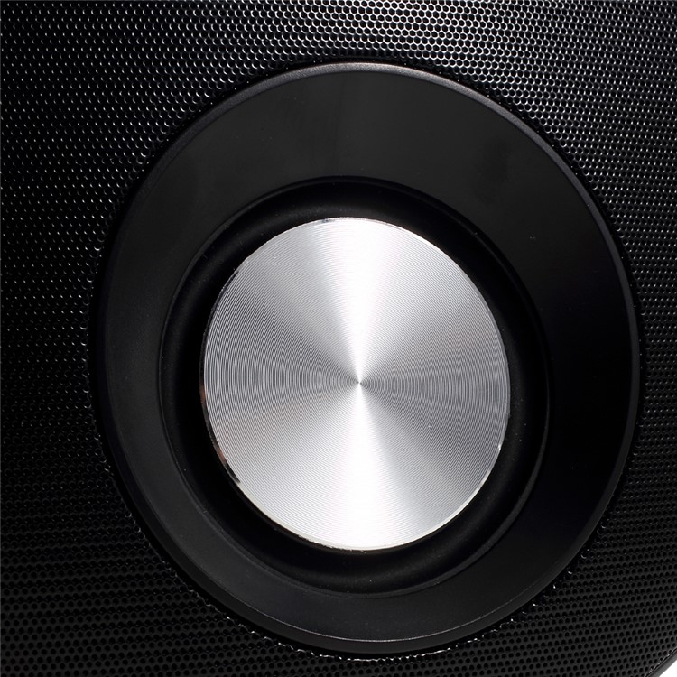 Q5 Round Shape Mega Bass Bluetooth Speaker with Mic Support TF Card - Black-5