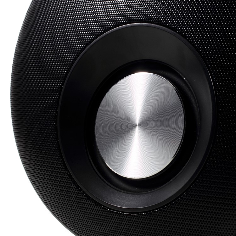 Q5 Round Shape Mega Bass Bluetooth Speaker with Mic Support TF Card - Black-6