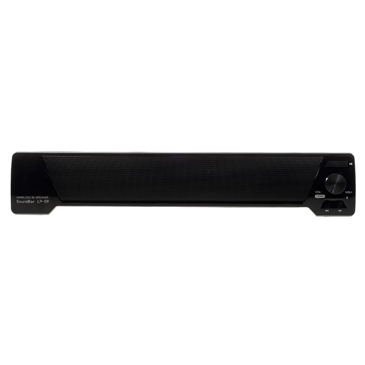 Soundbar LP-09 Wireless Mega Bass Bluetooth Speaker with Mic Support FM/TF Card/U Disk/AUX - Black-7