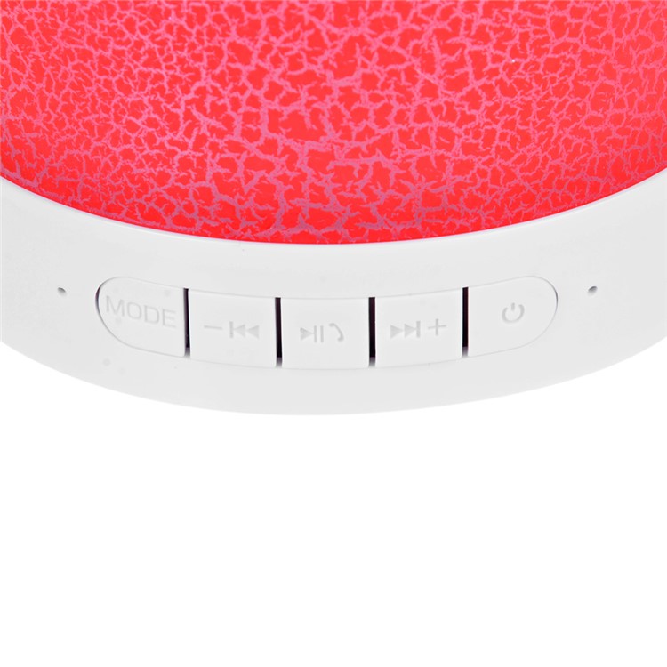 Wireless Bluetooth Speaker with 7 Color Changing Light Support Microphone/TF Card/FM/AUX-in - Red-8