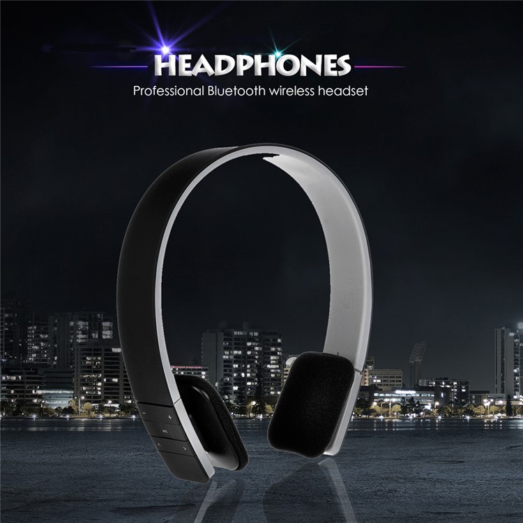 LC-8200 Wireless Bluetooth Stereo Headset Earphone with Microphone - Black-1